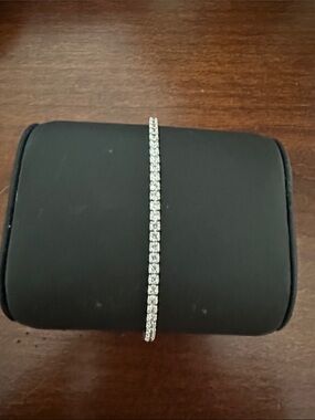 Sterling silver tennis bracelet